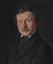 Portrait of painter and curator P - Christian Albrecht Jensen