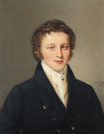 Portrait of court pharmacist Johann Gottfried Burmann Becker - Christian Albrecht Jensen
