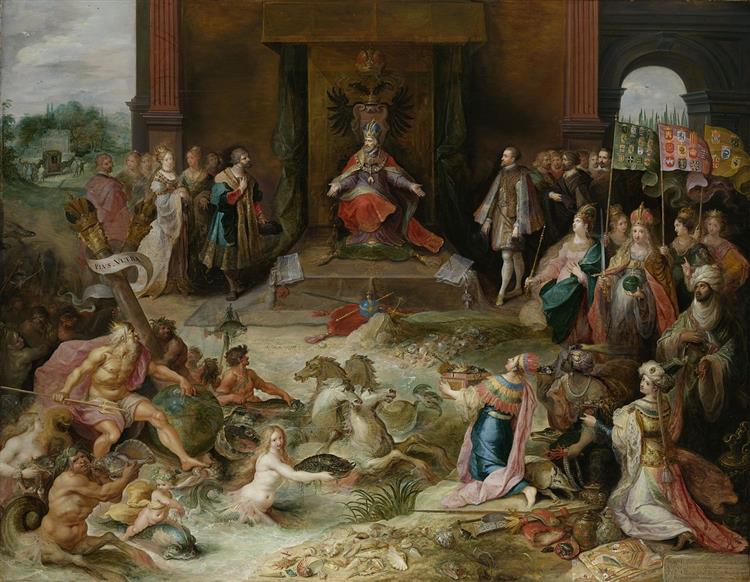 Allegory on Emperor Charles V's abdication in Brussels - Frans Francken the Younger