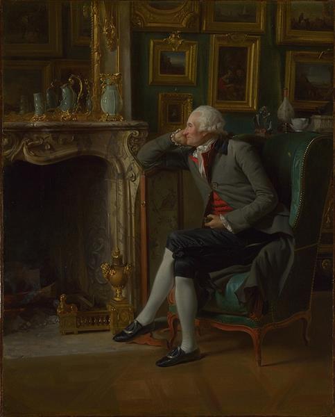 Baron de Besenval in his Study - Henri-Pierre Danloux