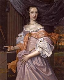 Catherine Dormer Daughter of Montagu Bertie 2nd Earl of Lindsey - John Michael Wright