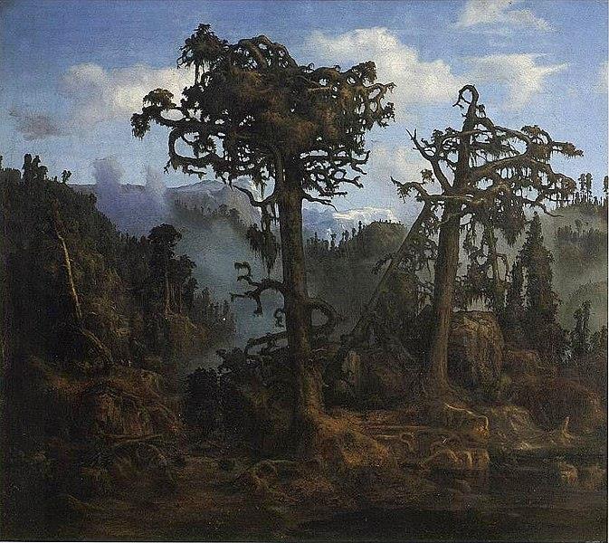 Old Pine Trees - Lars Hertervig
