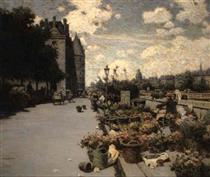 Parisian flower market - Luther Emerson van Gorder