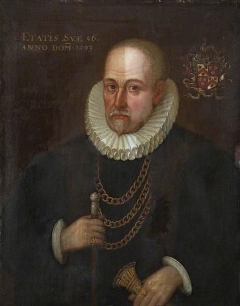 Sir William ffaryngton of Worden Hall (1537–1610), Leyland, Lancashire - Marcus Gheeraerts the Younger