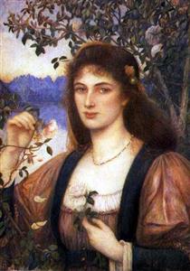 The Rose from Armida's Garden - Marie Spartali Stillman