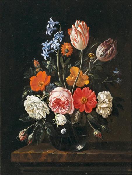 Still Life with Tulips - Nicolaes van Verendael