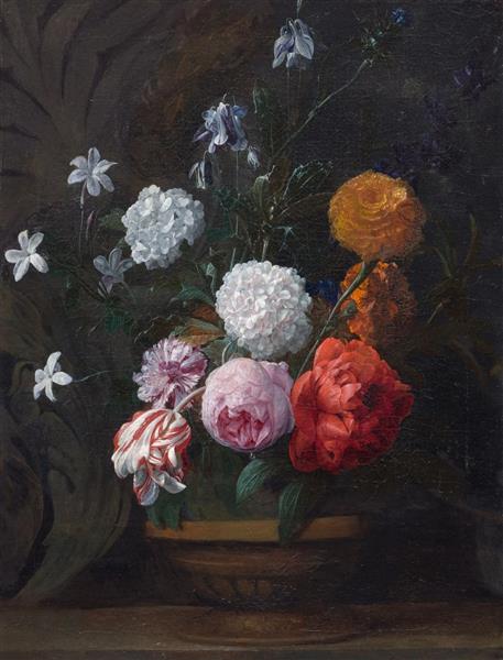 Still life of flowers - Nicolaes van Verendael