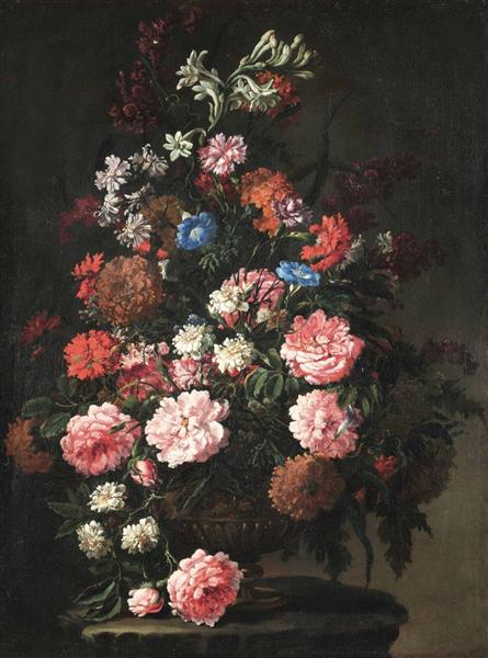 Natura morta con vaso di fiori - Paolo Porpora