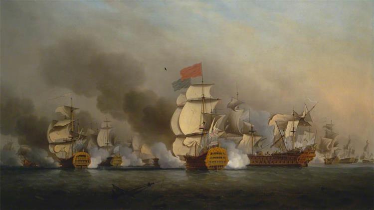 Vice Admiral Sir George Anson's ‘Victory’ off Cape Finisterre - Samuel Scott