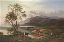 A view near Barmouth, North Wales - Sidney Richard Percy