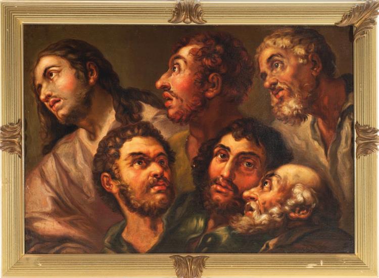STUDY OF THE HEADS OF THE 12 APOSTLES - Vicente López Portaña