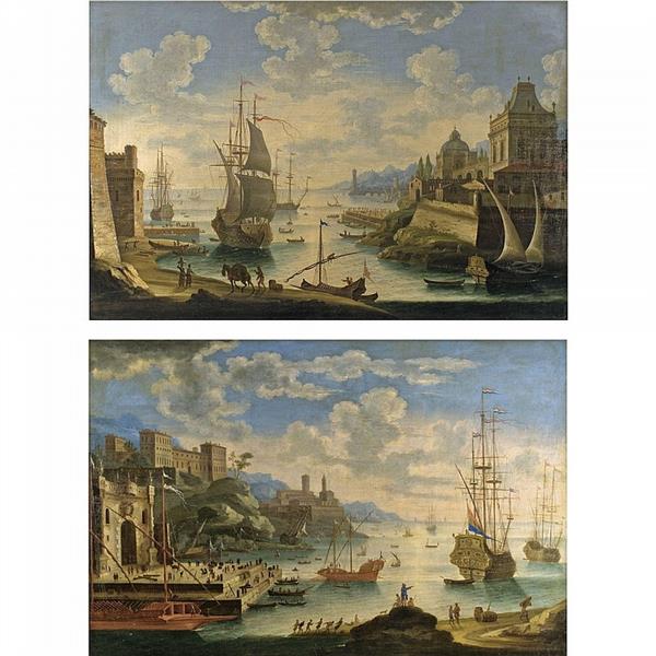 Two seascapes - Alessandro Grevenbroeck