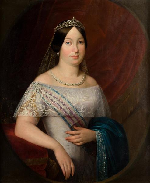 Portrait of Isabella II - Antonio Maria Esquivel