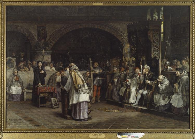 Religious Discourse between Olaus Petri and Peder Galle - Carl Gustaf Hellqvist