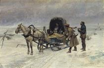 The Death of Sten Sture the Younger on the Ice of Lake Mälaren - Carl Gustaf Hellqvist