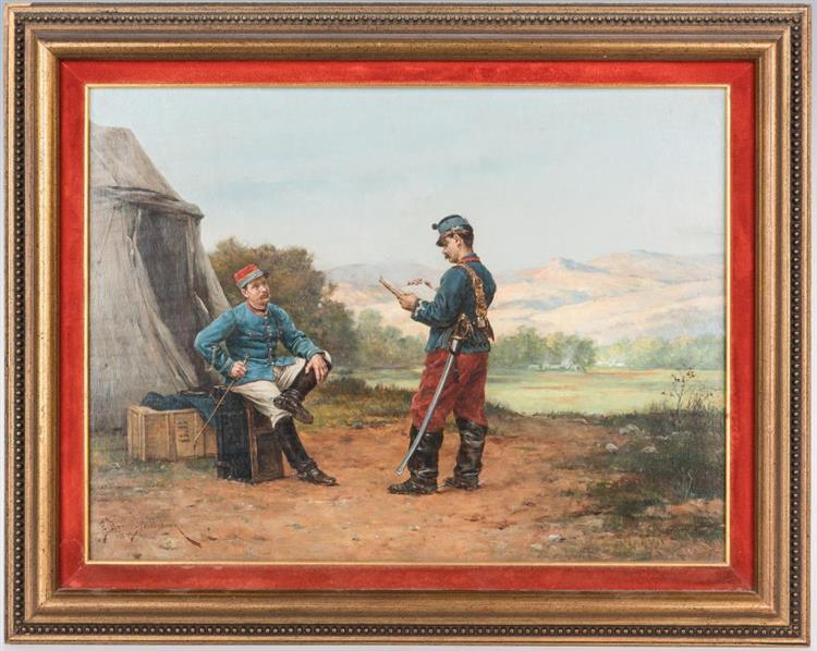 Two Soldiers - Etienne-Prosper Berne-Bellecour