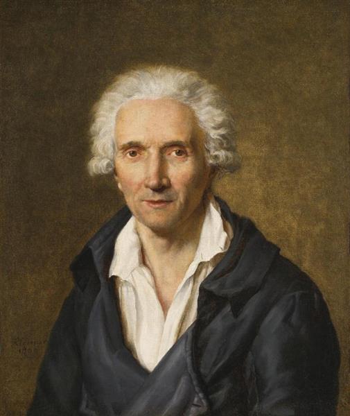 Portrait of Jean-Henri Riesener (1734 - 1806), the artist's father - Henri-Francois Riesener