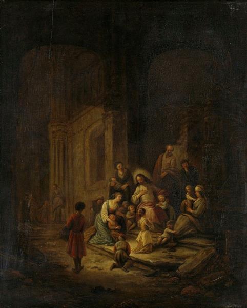 Christ Blessing the little Children - Jacob de Wit