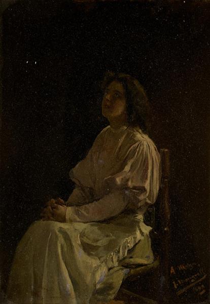 Lady in a white dress - Jose Mongrell