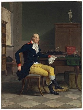 Portrait of Ferdinando Nerli (1770-1829) seated in an interior, full-length - Louis Gauffier