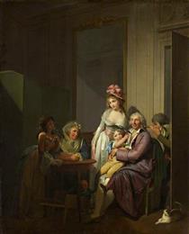 Family in an Interior - Louis Leopold Boilly