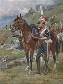 Polish Lancers of the French Imperial Guard - Wojciech Kossak