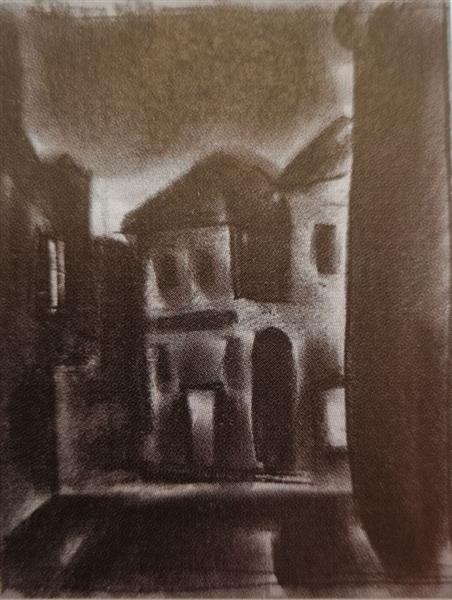 Vajda Lajos Houses in the Night 1928, 1928 - Лайош Вайда