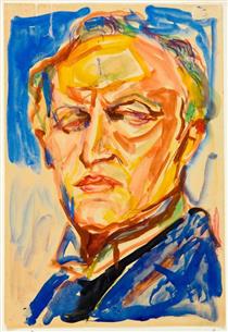 Selvportrett - Edvard Munch