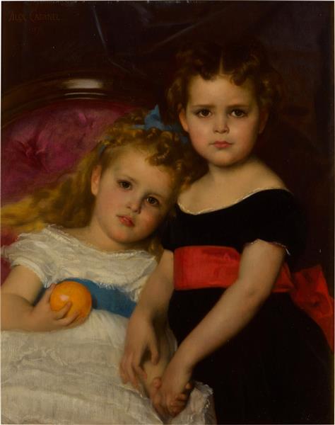 Portait of two sisters, 1871 - Александр Кабанель