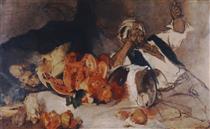 Middle Easterner with Fruit - Nikolaus Gysis