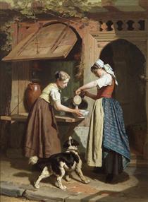 At the dairy - Theodore Gerard