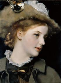Portrait of a lady - Karl Gussow