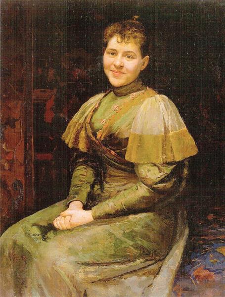 Портрет Олександри Володимирівни Пимоненко, 1893 - Микола Пимоненко