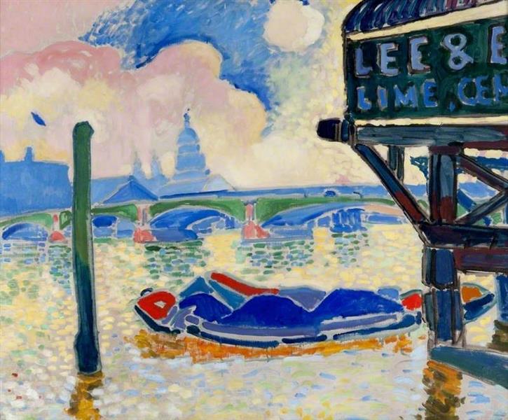 Barges on the Thames, 1906 - Andre Derain