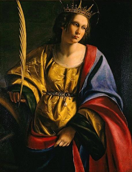 Saint Catherine of Alexandria, c.1620 - Артемизия Джентилески