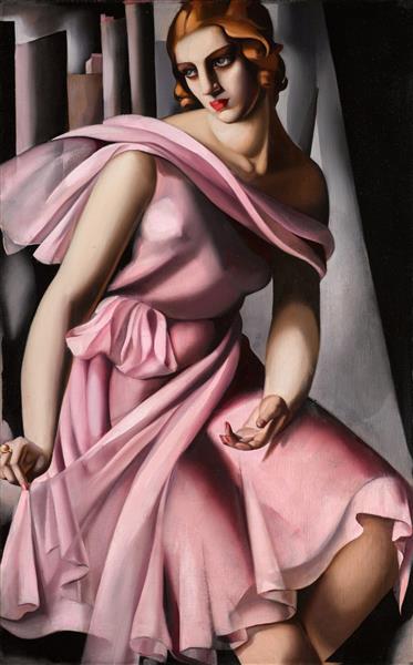 Portrait of Romana de La Salle, 1928 - 塔瑪拉·德·藍碧嘉