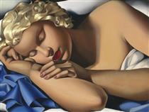 Sleeping Woman (Kizette) - Tamara de Lempicka