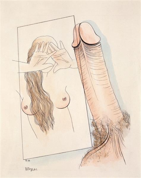 Erotische Zeichnung Für Marquis De Sade, Justina Čili Prokletí Ctnosti (Erotic Drawing, Illustration for Marquis De Sade’s Justine, Or The Misfortunes of Virtue), 1932 - Toyen