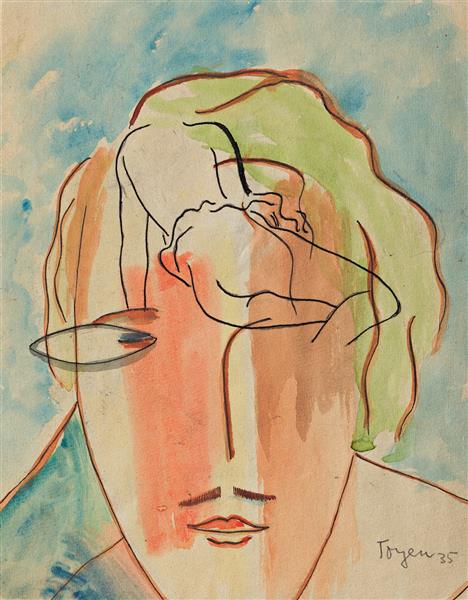 Untitled Portrait with Nude, 1935 - Тойен