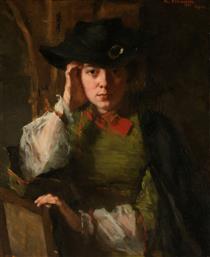 Portrait of Lizzie Ansingh - Thérèse Schwartze