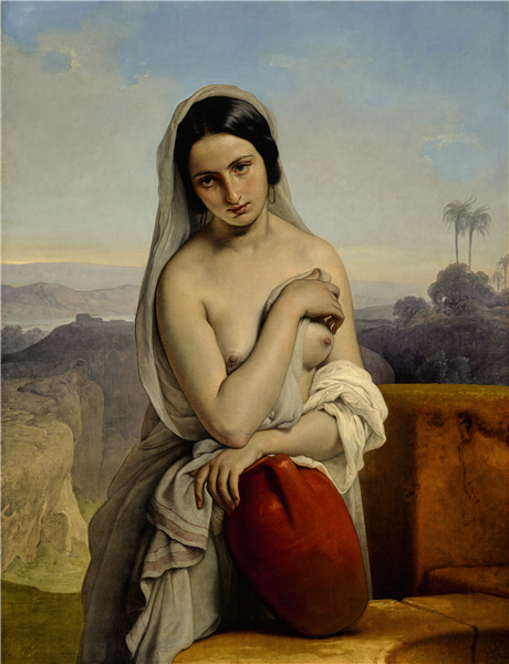 Rebecca at the well, 1831 - Франческо Гаєс