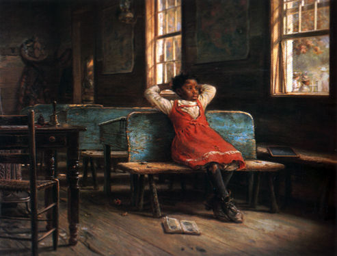 Kept In, 1889 - Edward Lamson Henry - WikiArt.org