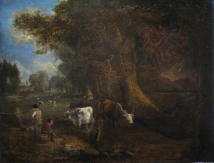 Cows by the stream, 1650 - Adam Pynacker