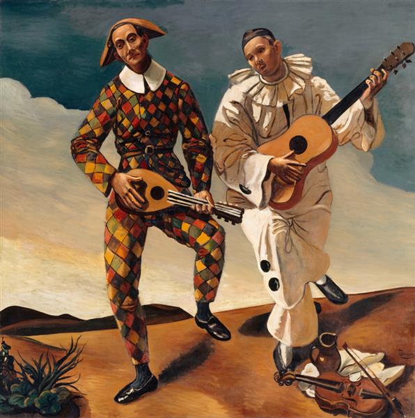 Harlequin and Pierrot, 1924 - Andre Derain