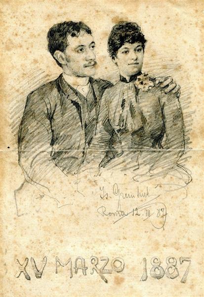 My parents, 1887 - Isidoro Grünhut