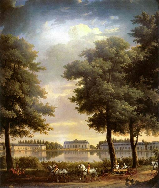 View of Castle Benrath, 1806 - Antoine Charles Horace Vernet