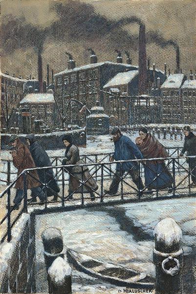 Cold, 1917 - Hans Baluschek