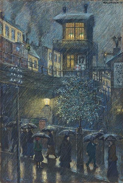Rain, 1917 - Ганс Балушек