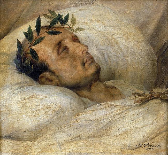 Napoleon I on his deathbed, 1825 - Horace Vernet