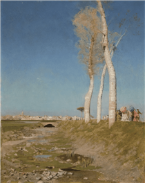 The poplars - Giuseppe De Nittis